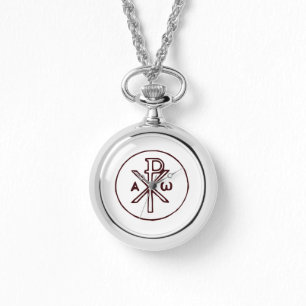 Das Chi-Rho-Christogramm-Symbol Armbanduhr