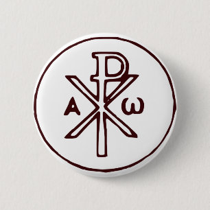 Das Chi-Rho-Christogramm-Symbol Button