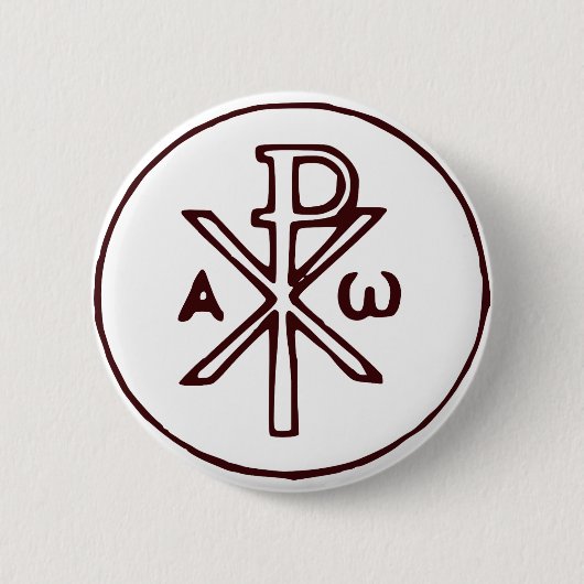 Das Chi-Rho-Christogramm-Symbol Button (Vorderseite)