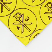 Das Chi-Rho-Christogramm-Symbol Fleecedecke (Ecke)