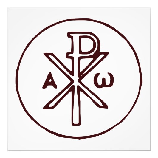 Das Chi-Rho-Christogramm-Symbol Fotodruck (Vorne)