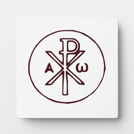 Das Chi-Rho-Christogramm-Symbol Fotoplatte (Vorderseite)