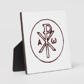 Das Chi-Rho-Christogramm-Symbol Fotoplatte (Vorderseite)