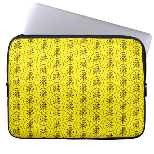 Das Chi-Rho-Christogramm-Symbol Laptopschutzhülle (Vorderseite)