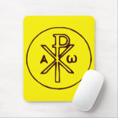 Das Chi-Rho-Christogramm-Symbol Mousepad (Mit Mouse)