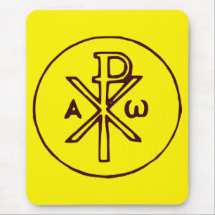 Das Chi-Rho-Christogramm-Symbol Mousepad
