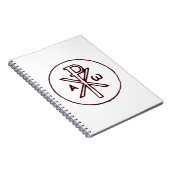 Das Chi-Rho-Christogramm-Symbol Notizblock (Rechte Seite)