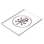 Das Chi-Rho-Christogramm-Symbol Notizblock (Linke Seite)