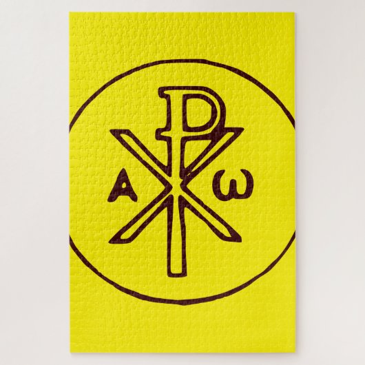 Das Chi-Rho-Christogramm-Symbol Puzzle (Vertikal)