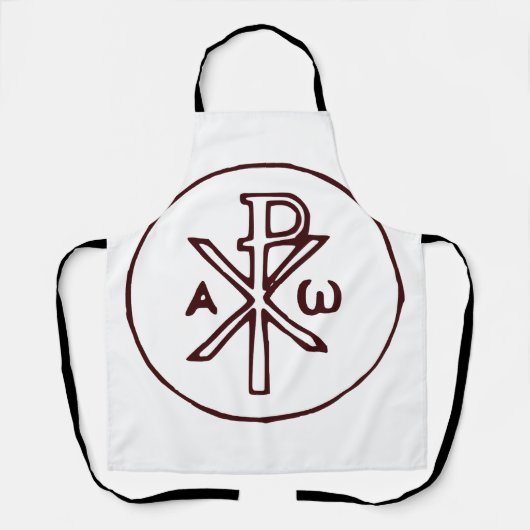 Das Chi-Rho-Christogramm-Symbol Schürze (Vorderseite)