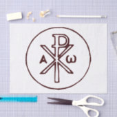 Das Chi-Rho-Christogramm-Symbol Seidenpapier (Handwerk)