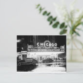 Das Chicagoer Theater in den 1940er Jahren Postkarte (Stehend Vorderseite)