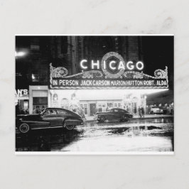 Das Chicagoer Theater in den 1940er Jahren Postkarte