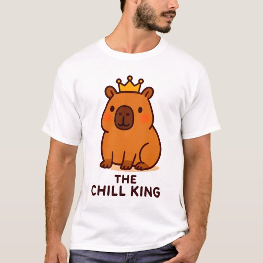 Das Chill King Herren Basic T-Shirt (Vorderseite)