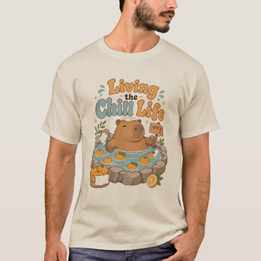 Das chillige Leben leben T-Shirt (Vorderseite)