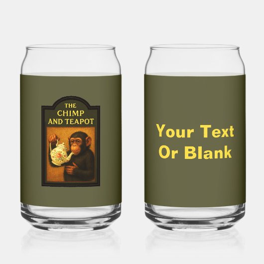 Das Chimp and Teapot Dosenglas (Vorderseite)