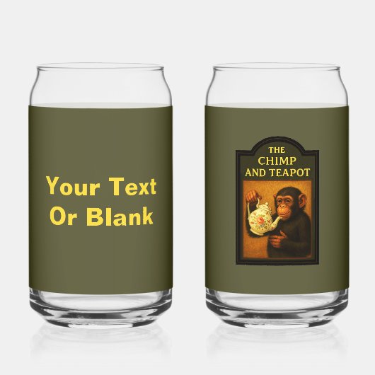 Das Chimp and Teapot Dosenglas (Rückseite)