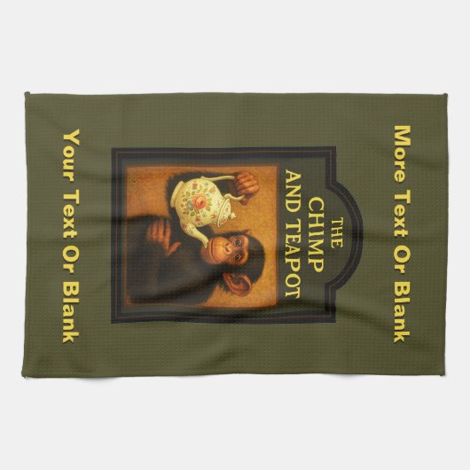 Das Chimp and Teapot Geschirrtuch (Horizontal)