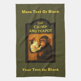 Das Chimp and Teapot Geschirrtuch