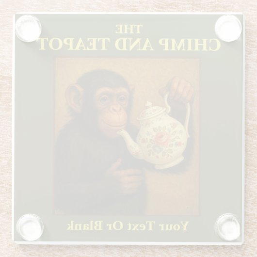 Das Chimp and Teapot Glasuntersetzer (Rückseite)