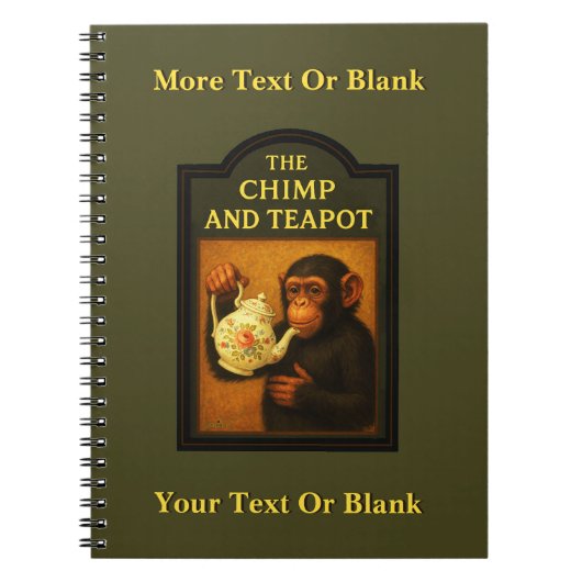 Das Chimp and Teapot Notizblock (Vorderseite)