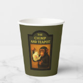 Das Chimp and Teapot Pappbecher (Vorderseite)