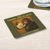 Das Chimp and Teapot Rechteckiger Pappuntersetzer (angewinkelt)