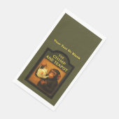 Das Chimp and Teapot Serviette (Ecke)