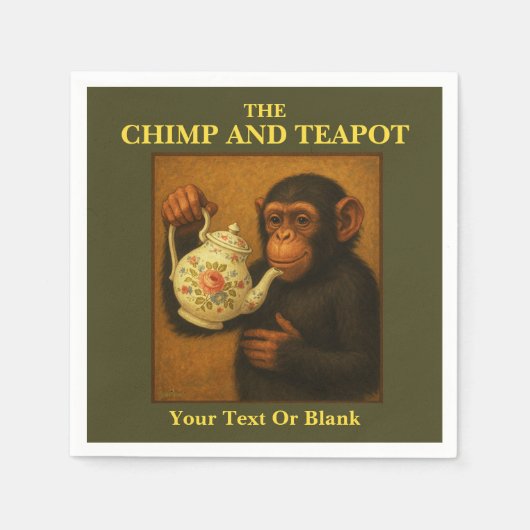 Das Chimp and Teapot Serviette (Vorderseite)