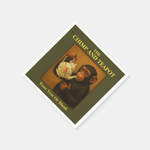 Das Chimp and Teapot Serviette