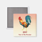 Das chinesische Neujahrsmagnet 2017 Magnet (Vorderseite/Rückseite)