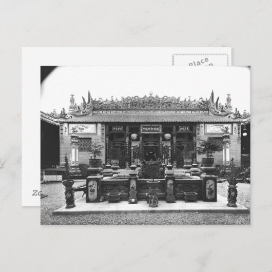 Das chinesische Pavillon Postkarte (Vorne/Hinten)