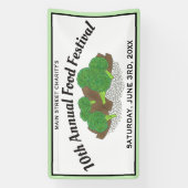 Das chinesische Restaurant Broccoli Food Festival Banner (Vertikal)