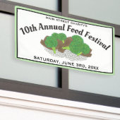 Das chinesische Restaurant Broccoli Food Festival Banner (Äußeres Gebäude)