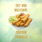 Das chinesische Restaurant Eggrolls wird individue Fensteraufkleber (Blatt 3)