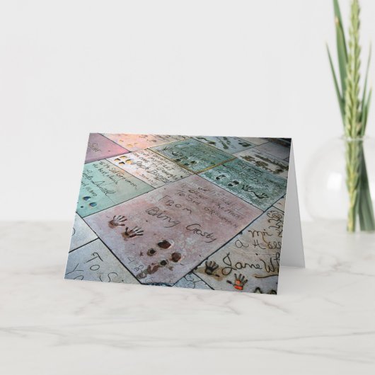 das chinesische Theater der graumanns Karte (Vorderseite)