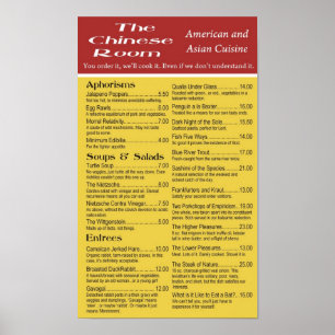 Das chinesische Zimmer Poster