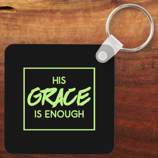 Das Christentum kann seine Gnade nicht ausstehen Schlüsselanhänger (Rückseite)