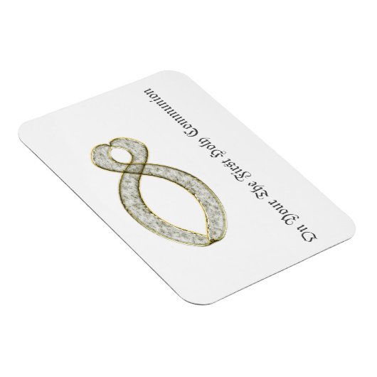 Das Christliche Fischsymbol. personalisiertes Magn Magnet (Rechte Seite)
