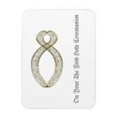 Das Christliche Fischsymbol. personalisiertes Magn Magnet (Vertikal)