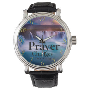 Das Christliche Gebet des Goldenen Glaubens veränd Armbanduhr