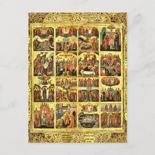 Das Christliche Icon von Nicene Credo Postkarte (Vorderseite)
