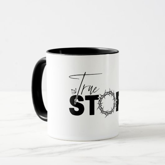 Das Christliche Osterkreuz Tasse (Vorderseite Links)