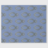 Das christliche Symbol der Fische Geschenkpapier (Flach)