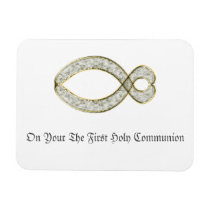 Das Christliche Symbol für Fisch. Magnet