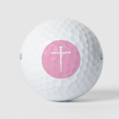 Das Christliche Weiße Kreuz der drei Nägel Golfball (Vorderseite)