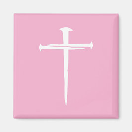 Das Christliche Weiße Kreuz der drei Nägel Magnet