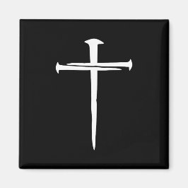Das Christliche Weiße Kreuz der drei Nägel Magnet