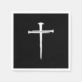 Das Christliche Weiße Kreuz der drei Nägel Serviette