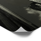 Das Chrysler-Gebäude, Schwarz und Weiß, klein Poster (Ecke)
